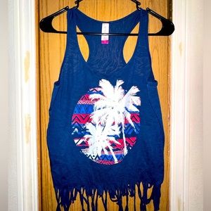 Guc tank top semi sheer sz m jrs